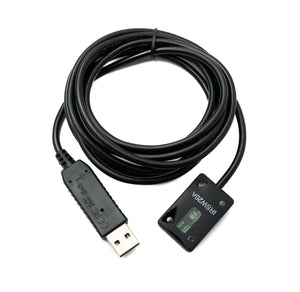 PCsensor USB 2.0 Kabel 2 m Typ A Stecker zu Photoelektrischer Licht Bewegung Sensor Adapter in Schwarz