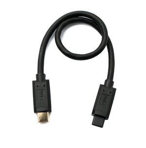 SYSTEM-S USB 3.1 Gen 2 Typ C Kabel 30 cm Stecker zu Stecker 10 Gbit/s 100W Kratz Schutz Winkel Adapter