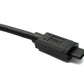 SYSTEM-S USB 3.1 Gen 2 Typ C Kabel 30 cm Stecker zu Stecker 10 Gbit/s 100W Kratz Schutz Winkel Adapter