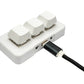 PCsensor USB HID Bluetooth Keypad 3 keys programmable mechanical RGB LED PC hotkeys white for osu!