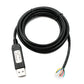 PCsensor USB 2.0 Cable 2 m Type A to RS485 7 Pin Pigtail Wire Adapter in Black