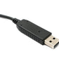 PCsensor USB 2.0 Cable 2 m Type A to RS485 7 Pin Pigtail Wire Adapter in Black