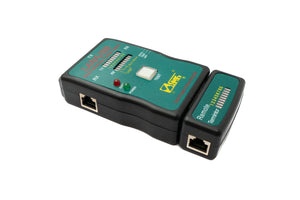 SYSTEM-S Netzwerk Kabeltester RJ45 RJ11 RJ12 USB A B mit Remote Gerät LAN Leistungstester Kabelprüfer