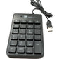 SYSTEM-S Numpad Ziffernblock 23 Tasten USB 2.0 Typ A ergonomisch Tastatur mit Zusatztasten