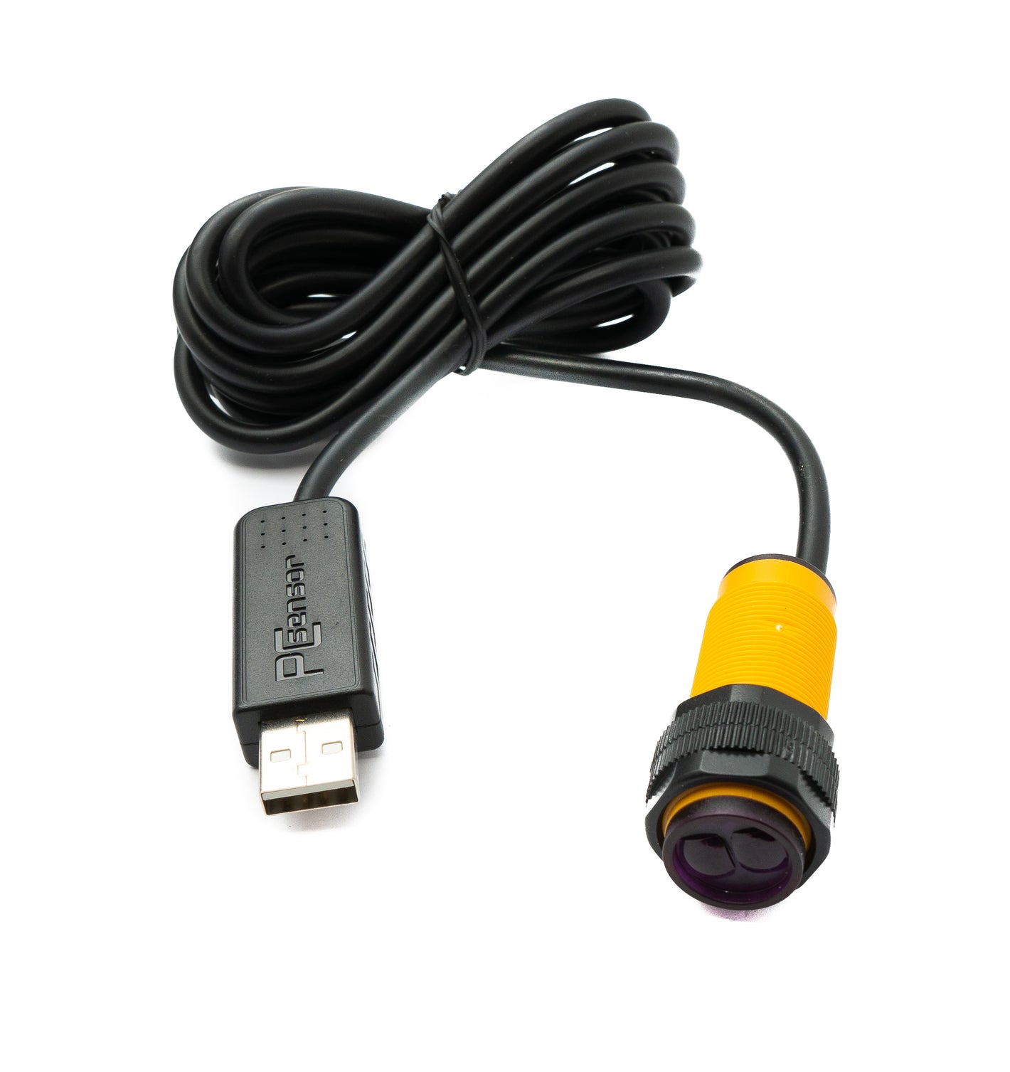 PCsensor USB 2.0 cable 2 m type A to infrared light barrier sensor adapter in black