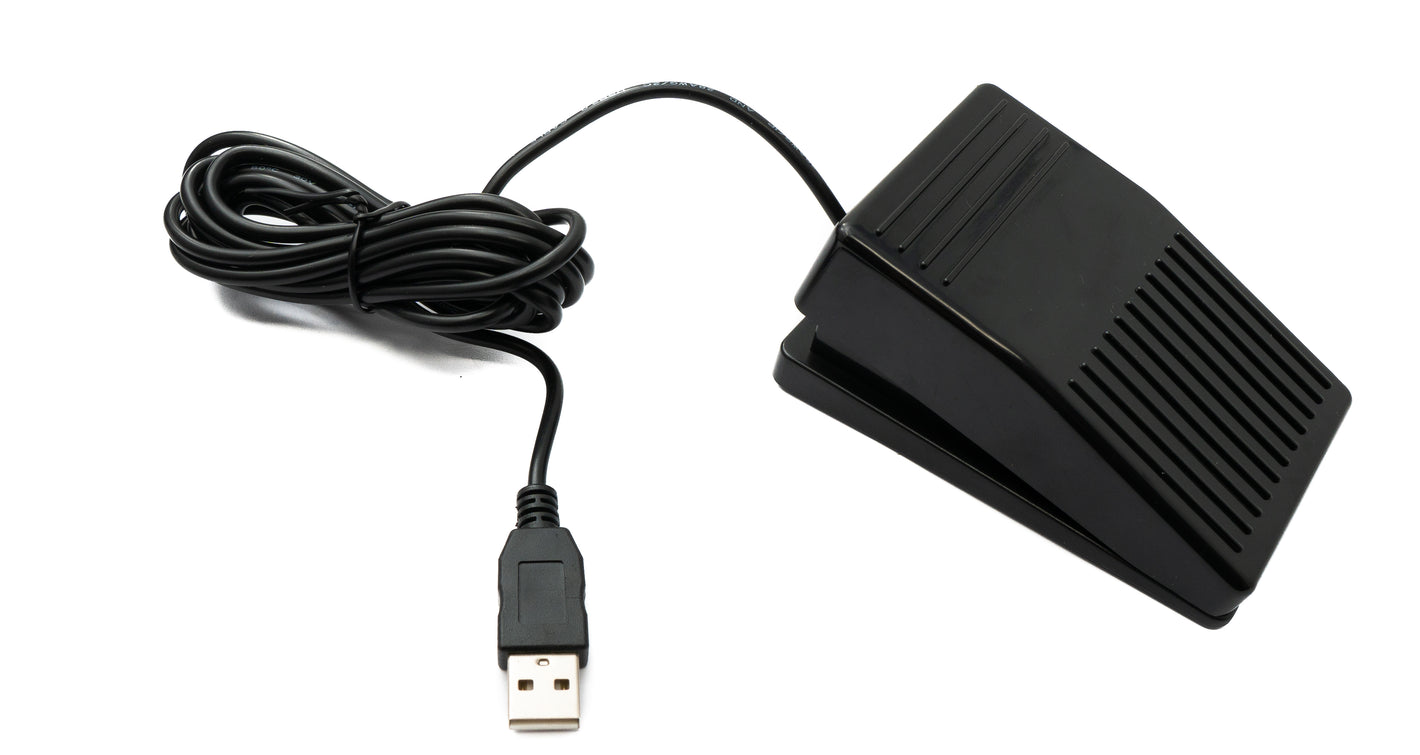 PCsensor USB Fußpedal mechanische Taste Typ A Fuß Pedal für PC Hotkeys in Schwarz