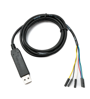 PCsensor USB 2.0 Kabel 150 cm Typ A zu 6 TTL DuPont Jumper Buchse CH340 Chip 3.3V / 5V Adapter
