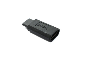 SYSTEM-S USB 3.1 Gen 2 Adapter Typ C Stecker zu Buchse 10 Gbit/s 100W Kratz Schutz Kabel in Schwarz