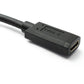 SYSTEM-S USB 3.1 Gen 2 Typ C Kabel 30 cm Stecker zu Buchse 10 Gbit/s 100W Kratz Schutz Winkel Adapter