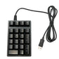 SYSTEM-S Numpad Ziffernblock 21 Tasten USB 2.0 Typ A mechanische Tastatur mit LED RGB Backlight