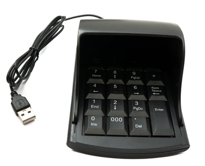 Clavier numérique SYSTEM-S Anti-regard 19 touches USB 2.0 Type A avec écran de confidentialité