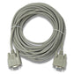 SYSTEM-S D Sub Nullmodem Kabel 10 m 9 Pin Buchse zu Buchse RS232 DB9 Adapter in Grau