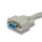 SYSTEM-S D Sub Nullmodem Kabel 10 m 9 Pin Buchse zu Buchse RS232 DB9 Adapter in Grau