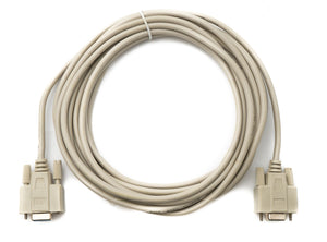 SYSTEM-S D Sub null modem cable 5 m 9 pin female to female RS232 DB9 adapter in grey