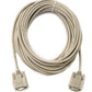 SYSTEM-S D Sub null modem cable 10 m 9 pin male to female RS232 DB9 adapter in grey