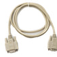 SYSTEM-S D Sub Nullmodem Kabel 150 cm 9 Pin Stecker zu Buchse RS232 DB9 Adapter in Grau