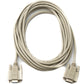 SYSTEM-S D Sub null modem cable 5 m 9 pin male to female RS232 DB9 adapter in grey