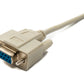 SYSTEM-S D Sub null modem cable 5 m 9 pin male to female RS232 DB9 adapter in grey