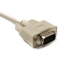 SYSTEM-S D Sub null modem cable 5 m 9 pin male to female RS232 DB9 adapter in grey