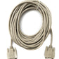 SYSTEM-S D Sub Nullmodem Kabel 10 m 9 Pin Stecker zu Stecker RS232 DB9 Adapter in Grau