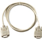 SYSTEM-S D Sub Nullmodem Kabel 150 cm 9 Pin Stecker zu Stecker RS232 DB9 Adapter in Grau