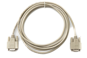 SYSTEM-S D Sub null modem cable 3 m 9 pin male to male RS232 DB9 adapter in grey