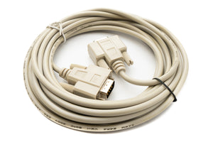 SYSTEM-S D Sub null modem cable 5 m 9 pin male to male RS232 DB9 adapter in grey