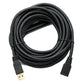 SYSTEM-S USB 3.0 Kabel 8 m Typ C Stecker zu Buchse 5 Gbit/s Adapter in Schwarz