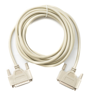 SYSTEM-S D Sub Kabel 3 m 25 Pin Stecker zu Buchse RS530 DB25 Adapter in Grau