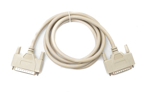 SYSTEM-S D Sub Kabel 150 cm 25 Pin Stecker zu Stecker RS530 Adapter in Grau