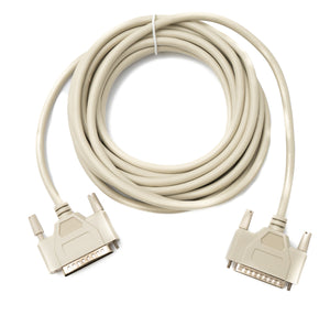 SYSTEM-S D Sub Cable 5 m 25 Pin Male to Male RS530 Adapter in Gray