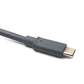 SYSTEM-S USB 3.1 Type C cable 5 m male to 2.0 Type B male adapter in grey 