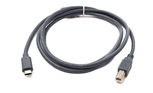 SYSTEM-S USB 3.1 Typ C Kabel 150 cm Stecker zu 2.0 Typ B Stecker Adapter in Grau