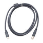 SYSTEM-S USB 3.1 Typ C Kabel 150 cm Stecker zu 2.0 Typ B Stecker Adapter in Grau