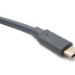 SYSTEM-S USB 3.1 Typ C Kabel 3 m Stecker zu 2.0 Typ B Stecker Adapter in Grau