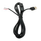 SYSTEM-S USB 2.0 Kabel 100 cm Typ A Stecker zu 2 Pin Pigtail vorgezinnt Draht Schalter Adapter Schwarz