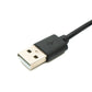 SYSTEM-S USB 2.0 Kabel 100 cm Typ A Stecker zu 2 Pin Pigtail vorgezinnt Draht Schalter Adapter Schwarz