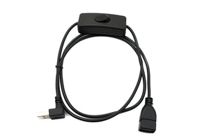 Câble USB 2.0 SYSTEM-S 100 cm Type A mâle vers femelle adaptateur coudé vers le bas