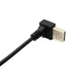 SYSTEM-S USB 2.0 Kabel 100 cm Typ A Stecker zu Buchse Schalter Winkel Down Angled Adapter