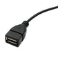 SYSTEM-S USB 2.0 Kabel 100 cm Typ A Stecker zu Buchse Schalter Winkel Left Angled