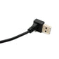 SYSTEM-S USB 2.0 Kabel 100 cm Typ A Stecker zu Buchse Schalter Winkel Up Angled Adapter