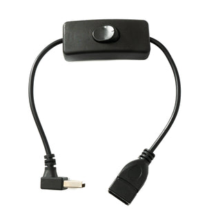 SYSTEM-S USB 2.0 cable 30 cm type A male to female switch angle down angled adapter 