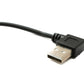 SYSTEM-S USB 2.0 Kabel 30 cm Typ A Stecker zu Buchse Schalter Winkel Left Angled Adapter