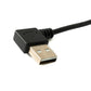 SYSTEM-S USB 2.0 Kabel 30 cm Typ A Stecker zu Buchse Schalter Winkel Right Angled