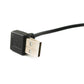 SYSTEM-S USB 2.0 Kabel 30 cm Typ A Stecker zu Buchse Schalter Winkel Up Angled Adapter