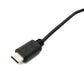 SYSTEM-S USB 3.1 Kabel 120 cm Typ C Stecker zu 2.0 A Stecker Schalter in Schwarz