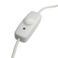 SYSTEM-S USB 3.1 cable 120 cm type C plug to 2.0 A plug switch adapter in white 