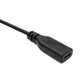 SYSTEM-S USB 3.1 cable 30 cm type C male to female switch adapter in black 