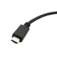 SYSTEM-S USB 3.1 Gen 2 Kabel 100 cm Typ C Stecker zu Stecker 100 W Schalter PD E Marker Chip Adapter
