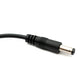 SYSTEM-S DC Kabel 20 cm 24V 5,5 x 2,5 Stecker zu Buchse Schalter Adapter in Schwarz